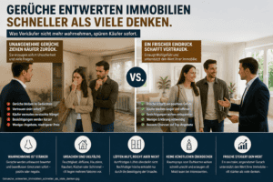 Viele Verk&auml;ufer nehmen bestimmte Ger&uuml;che in ihrer Immobilie l&auml;ngst nicht mehr bewusst wahr. F&uuml;r Interessenten sieht das v&ouml;llig anders aus!