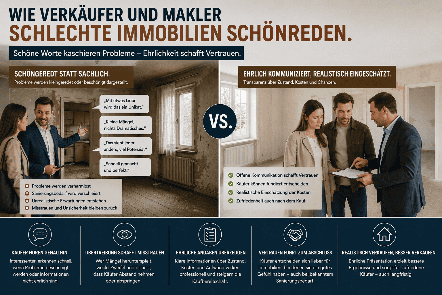 „Mit etwas Liebe kann man hier wirklich etwas daraus machen.“ Eine Formulierung, die gerne beim Exposé auftaucht und dann auch in Besichtigungen regelmäßig fällt.
