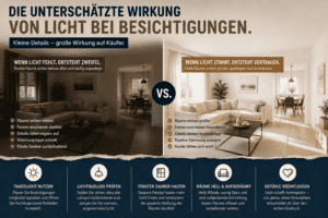 Die untersch&auml;tzte Wirkung von Licht bei Besichtigungen:&nbsp;&bdquo;Die R&auml;ume wirken irgendwie kleiner als auf den Bildern.&ldquo;