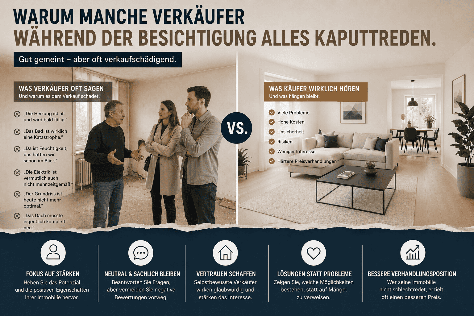 „Das Badezimmer müsste man wahrscheinlich sowieso neu machen.“ Solche Aussagen hört man bei Besichtigungen erstaunlich oft.