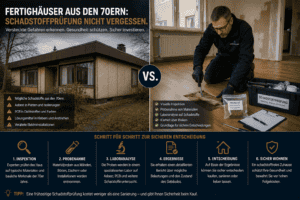 In vielen deutschen Städten stehen sie noch, die Fertighäuser aus den 70ern. Wer sich ernsthaft mit dem Gedanken trägt, ein solches Haus zu kaufen, sollte jedoch auf eine wichtige Thematik achten: die Schadstoffprüfung. In vielen deutschen Städten stehen sie noch, die Fertighäuser aus den 70ern. Wer sich ernsthaft mit dem Gedanken trägt, ein solches Haus zu kaufen, sollte jedoch auf eine wichtige Thematik achten: die Schadstoffprüfung.