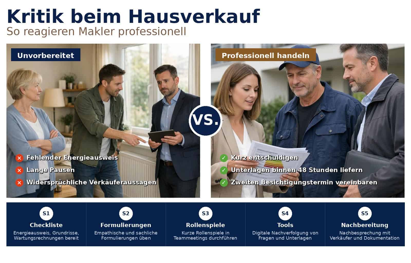 Wenn Kritik beim Hausverkauf persönlich wird: Praktische Strategien für Makler und Eigentümer, um Konflikte souverän zu lösen und Vertrauen zu erhalten.