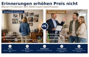 Warum Erinnerungen den Verkaufswert einer Immobilie nicht erhöhen: Konkrete Tipps für Verkäufer, wie der emotionale Immobilienwert realistisch eingeschätzt wird. Warum Erinnerungen den Verkaufswert einer Immobilie nicht erhöhen: Konkrete Tipps für Verkäufer, wie der emotionale Immobilienwert realistisch eingeschätzt wird.