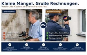 Kleine Mängel an Miet- und Eigentumswohnungen verursachen oft hohe Rechnungen. Erfahren Sie, wie Sie versteckte Immobilienkosten früh erkennen und begrenzen. Kleine Mängel an Miet- und Eigentumswohnungen verursachen oft hohe Rechnungen. Erfahren Sie, wie Sie versteckte Immobilienkosten früh erkennen und begrenzen.