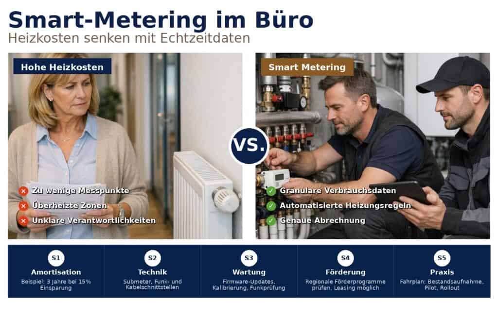 Smart Metering Büro: Verbrauchsdaten nutzen, Heizkosten in Bürokomplexen deutlich senken und Betriebskosten transparent machen für Eigentümer und Investoren. Smart Metering Büro: Verbrauchsdaten nutzen, Heizkosten in Bürokomplexen deutlich senken und Betriebskosten transparent machen für Eigentümer und Investoren.